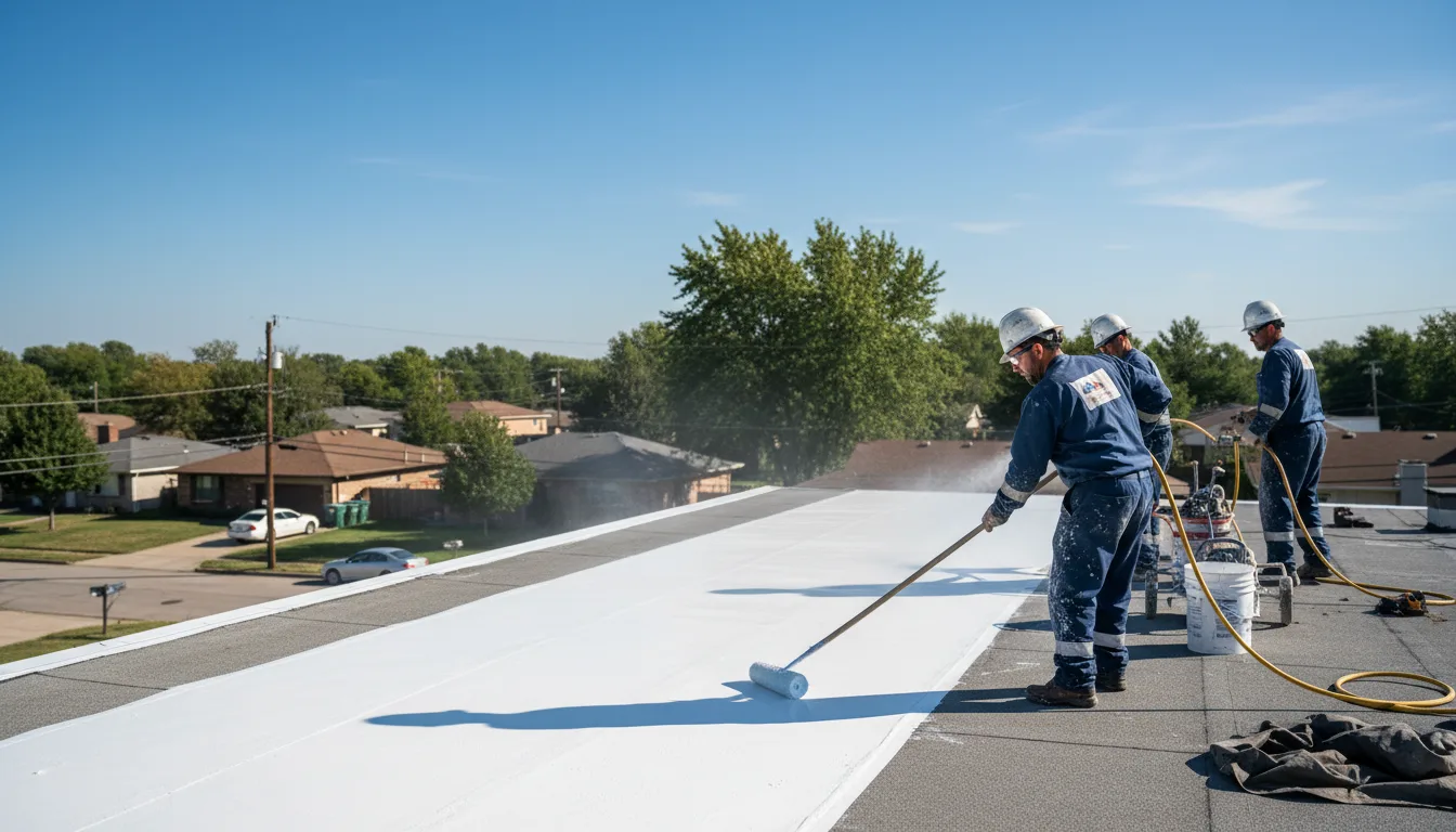 Commercial roof coating in New Lisbon, NJ near me
